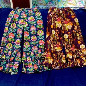 Persnickety pants. Very cute ruffle pants. Very colorful.